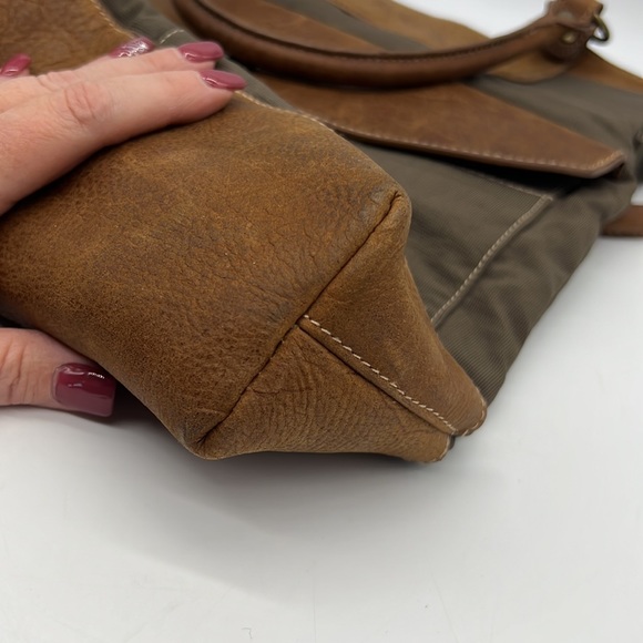 The Territory Ahead Canvas and Leather Shoulder Bag Brown/Tan - Picture 14 of 16